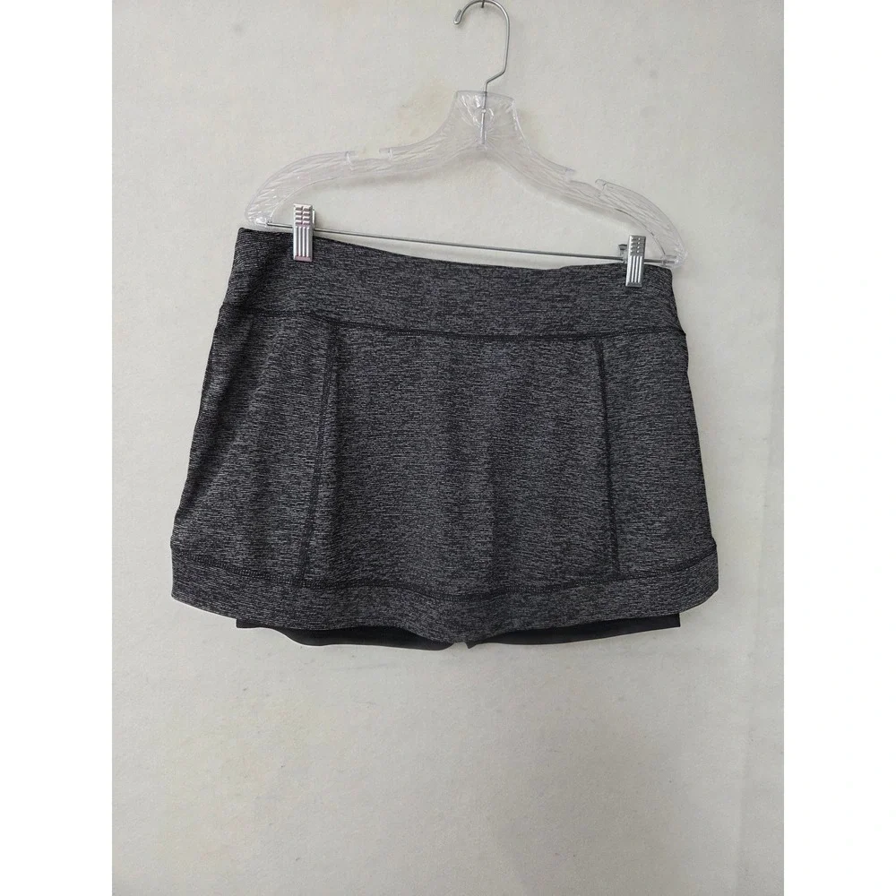 Tek Gear DryTek Skort Women XL Gray Heathered Activewear Tennis Golf Skirt
